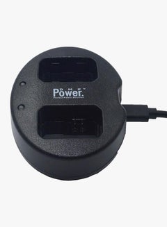 DMK EN-EL14 Double USB Charger For Nikon D5500 D5300 D5200 D5100 D3300 D3200 Black  - Image 2