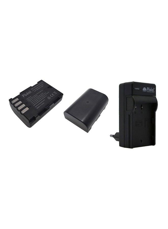 DMK 2 X Battery 1 X Tc600E Charger For Panasonic Lum Dmc-Gh3 Dmc-Gh4 Dmc-Gh3A Dmc-Gh3Agk 
  Cameras - Blf19 Black - Image 1