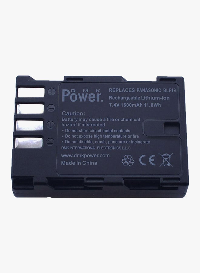 DMK 2 X Battery 1 X Tc600E Charger For Panasonic Lum Dmc-Gh3 Dmc-Gh4 Dmc-Gh3A Dmc-Gh3Agk 
  Cameras - Blf19 Black - Image 3