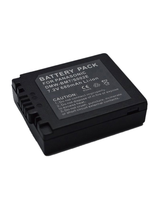 DMK - Pack Of 2 Replacement Battery For PANASONIC DMCFZ3/FZ15/FZ20 Camera Black - Image 1