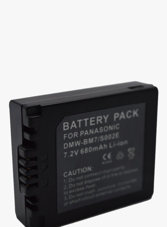 DMK - Pack Of 2 Replacement Battery For PANASONIC DMCFZ3/FZ15/FZ20 Camera Black - Image 1
