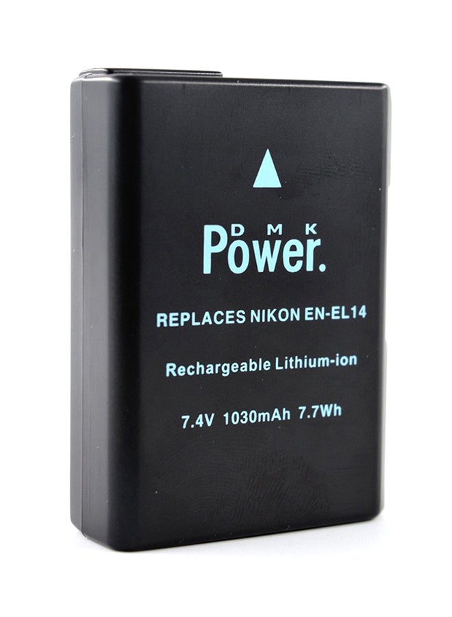 دي أم كي بطارية بديلة لكاميرات نيكون كولبيكس D3100 D3200 D5100 P7000 P7100 P7700 أسود - Image 1