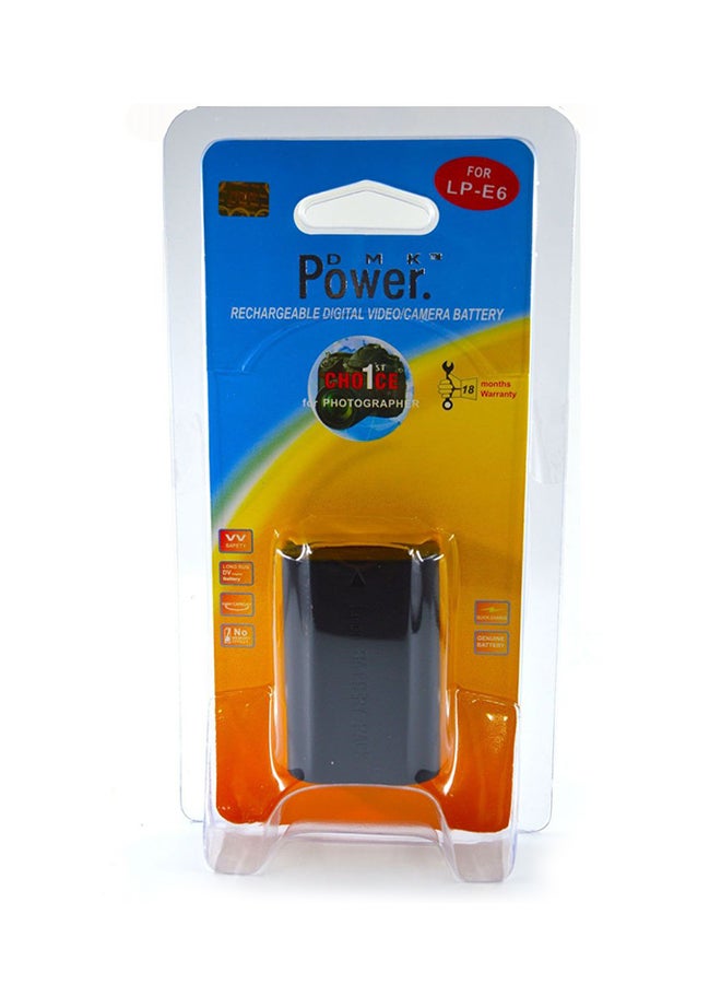DMK Lpe6 Battery For Canon Eos 5D 6D 7D 60D 60Da MarkⅱⅢ  Cameras Black - Image 3