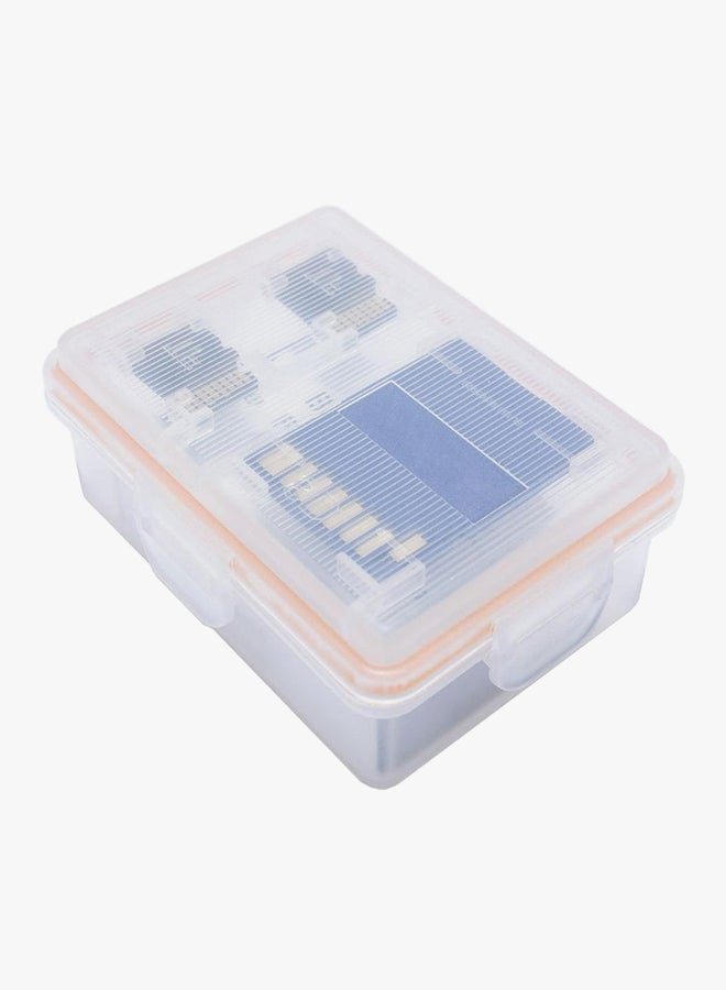 DMK - 3Pcs Multi-Function Water Proof Camera Battery Case/SD MSD Memory Card Case Protector White - Image 1