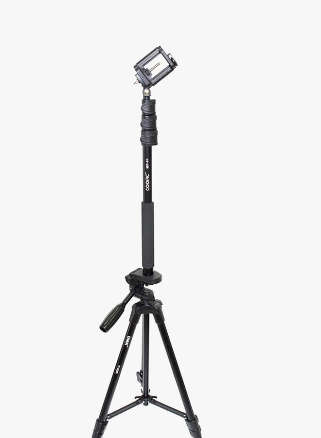 DMK Tripod With MP-01 Selfi Stick Monopod For Cameras Black - Image 2