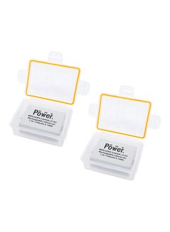 Pack Of 2 Replacement Battery For EOS-REBEL XSI/EOS-1000D/EOS-500D/EOS-450D/EOS-REBEL T1I/EOS-KISS F With Box White