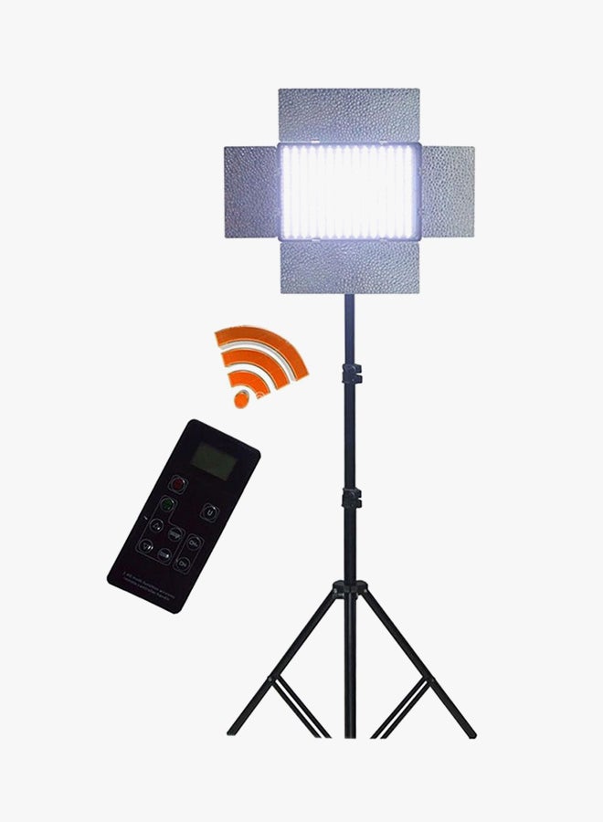 DMK Power Dmk-600Ii Led Video Light With Light Stand Kit For Professional Digital Photo And Video With All Cameras Black - Image 2