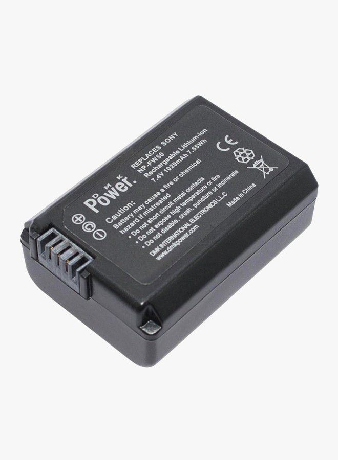 DMK Power Np-Fw50 Battery For Sony Nex-3 3N Nex-5T Nex-6 Nex-7 A5000 A6000 A7 Cameras Black - Image 3