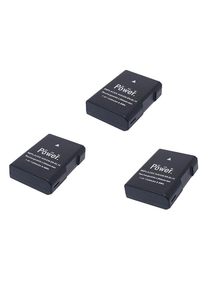 DMK Power Battery For Cameras - En-El14 Black - Image 1