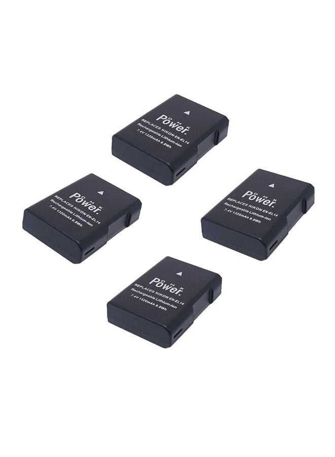 دي أم كي بطارية بديلة EN-EL14 أسود - Image 1