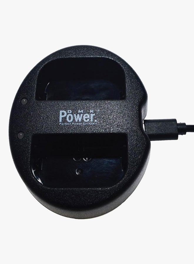 DMK Power En-El15 Double Usb Charger Tc-Usb 2 For Nikon D810/D810A D750 D610 D7200 D7100 D7000 . Cameras Black - Image 2