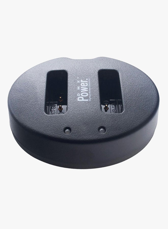 DMK NB-13L Dual Charger TC-USB 2 For Canon PowerShot G7X CB-2LHT Black - Image 3