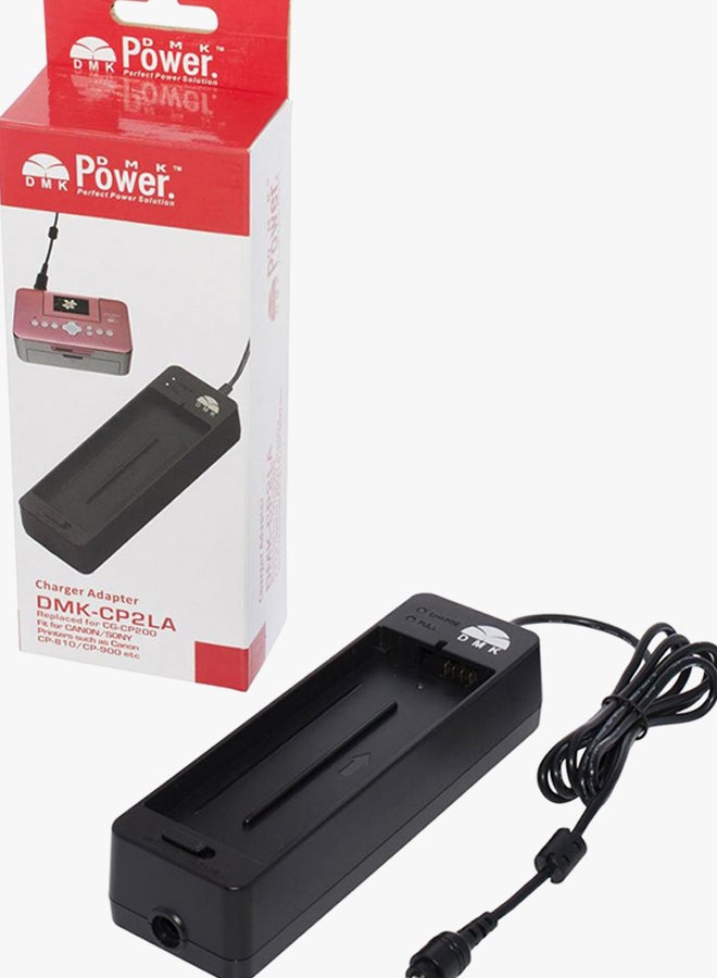 DMK - Charger For Canon NB-CP1L NB-CP2L and Canon Compact Photo Printer SELPHY CP100 TO CP1300 Black - Image 1