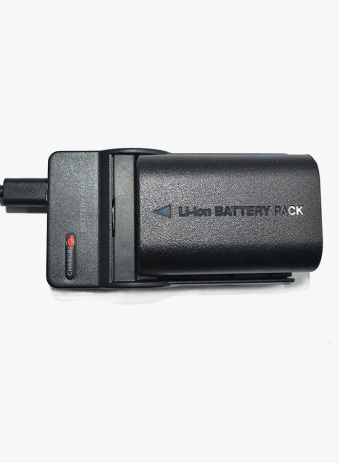 DMK - Lp-E6 Single Usb Charger For Canon Eos 5D2 5D3 6D 60D 70D 7D Mark Ii Lpe6 Black - Image 1