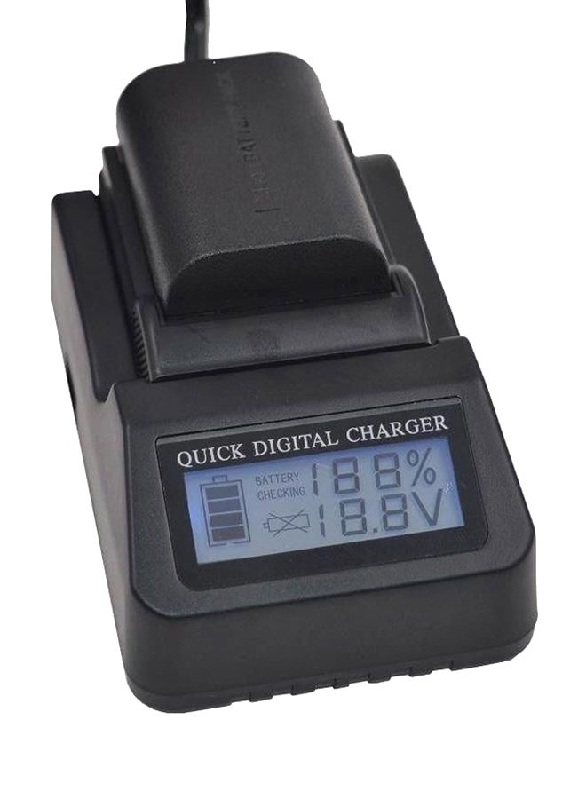 DMK Power Lcd Usb Digital Rapid Charger For Sony Np-Fv70 Np-Fv50 Np-Fv100 Np-Fh30 Np-Fh50 Np-Fh60 Np-Fp50 . Black - Image 1