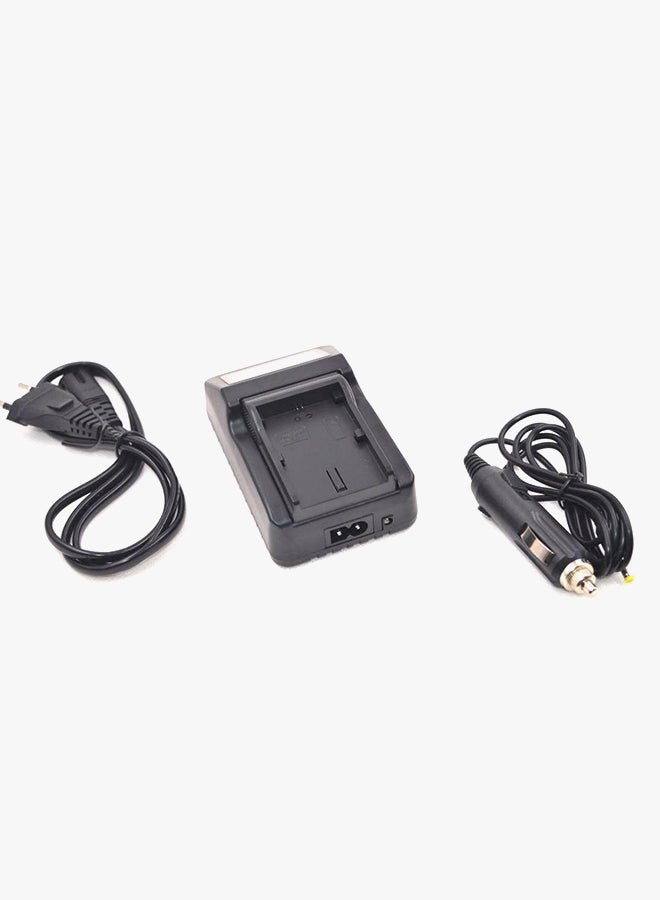 Power Lcd Usb Digital Rapid Charger For Sony Np-F970/Np-F960/ Np-F770/Np-F570 Np-F330/Fm50 . Black