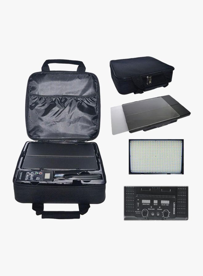 DMK Power Dmk-600Ii Professional Digital Led Video Light Kit For Photo And Video Black - Image 2