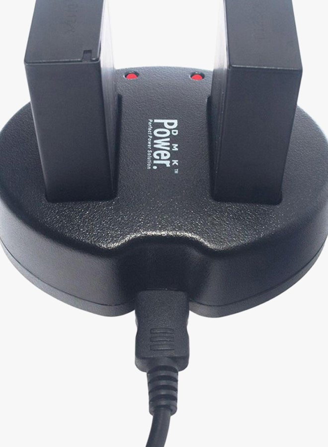 DMK 2 X Power Lp-E17 Battery 1040Mah And 1 X Double Usb Charger For Canon Lpe17, Eos M3, M5, M6, Rebel Sl2, T6I  Cameras Black - Image 3