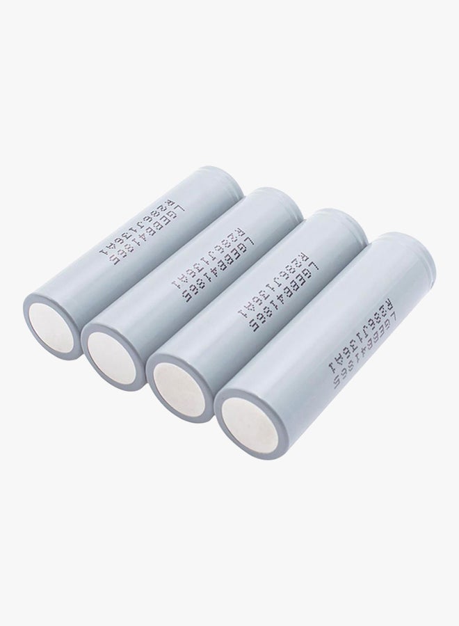 إل جي بطارية ليثيوم أيون قابلة لإعادة الشحن من 4 قطع 2500.0 mAh رمادي  - Image 2