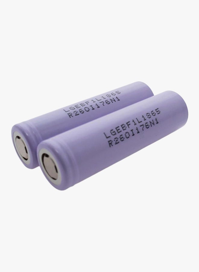 إل جي بطارية ليثيوم أيون قابلة لإعادة الشحن من قطعتين 2500.0 mAh أرجواني  - Image 2