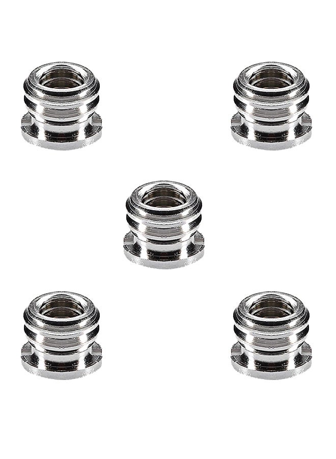 Neewer 5 Pieces Metal Screw Adapter Silver - Image 1