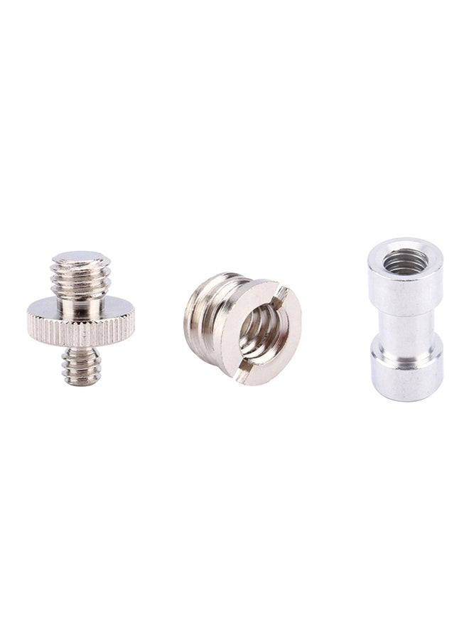 NICEYRIG 3 -piece Tripod Mount Screw Convert Adapter For Flash Light Stand Set Black - Image 1
