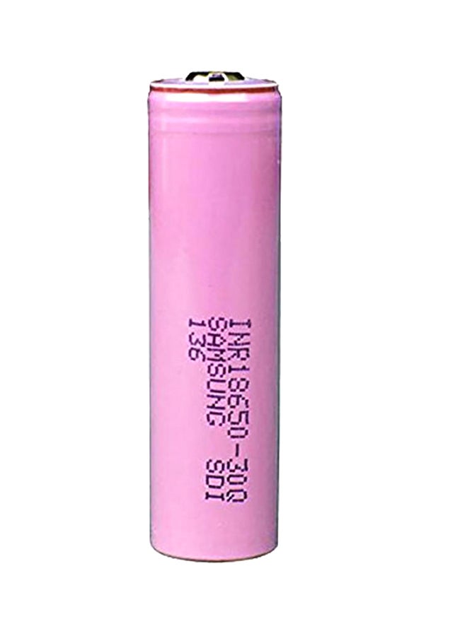 Samsung - 3000.0 mAh 2Pcs Inr18650-30Q 3000Mah Unprotected Button Top 18650 Battery Pink - Image 1