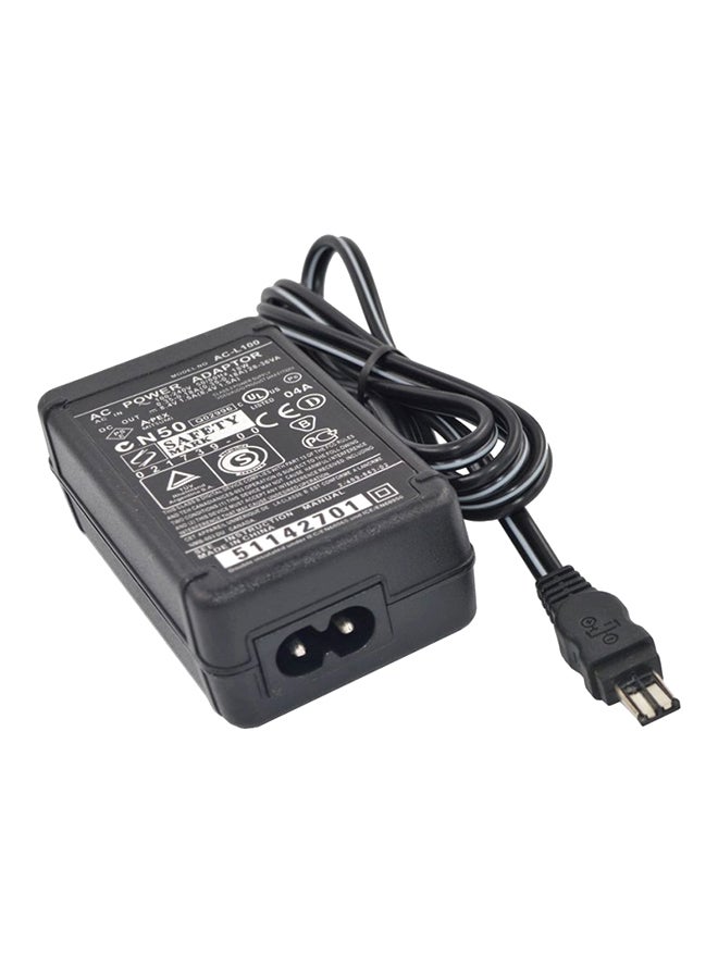 Generic Ac-L10/100 Power Adapter For Sony Dcr-Trv830 S30 S50 S70 F707 . Black  - Image 1