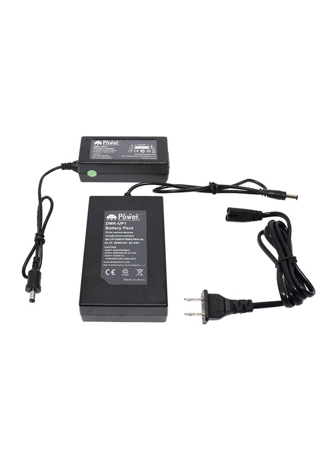 DMK Power Adapter For Canon Compact Photo Printer SELPHY CP910 CP1000 CP1200 CP1300 Black - Image 1
