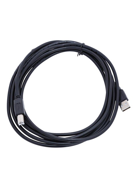 كابل طابعة بمنفذ USB 2.0 بطول 3 أمتار أسود