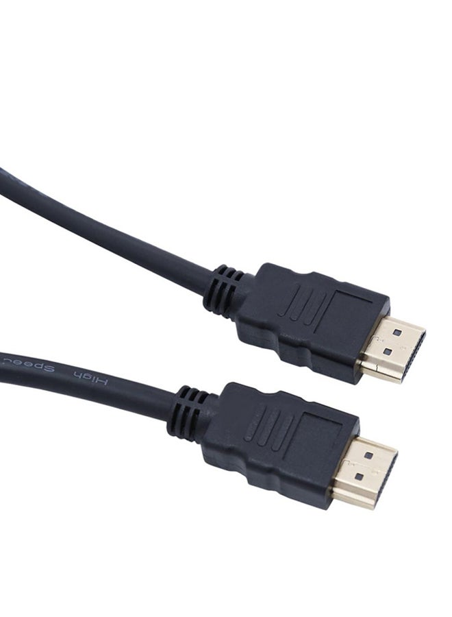 كابل HDMI أسود ذكر إلى ذكر بطول 10 أمتار أسود - Image 2