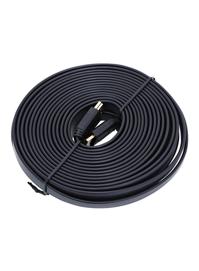 10 Meter HDMI Flat Cable Male to Male black
