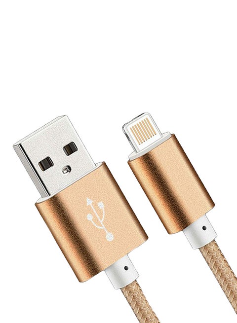 8Pin USB Charger Cable Data For Apple iPhone 5 / 5S 5C 6 6 Plus Ipad 4 Air Ipod Golden