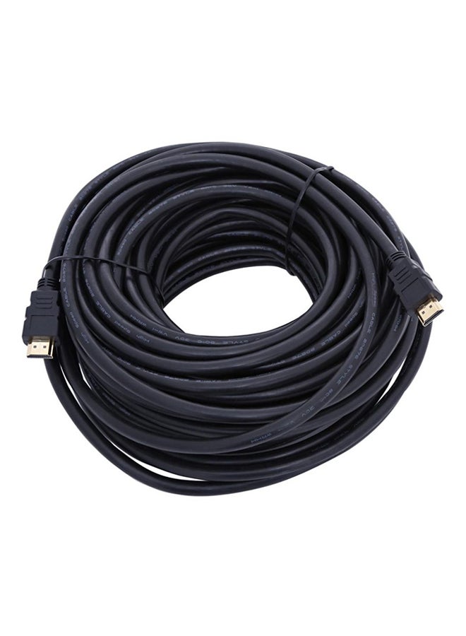 Generic - 20 Meter HDMI Black Cable Male to Male black - Image 1