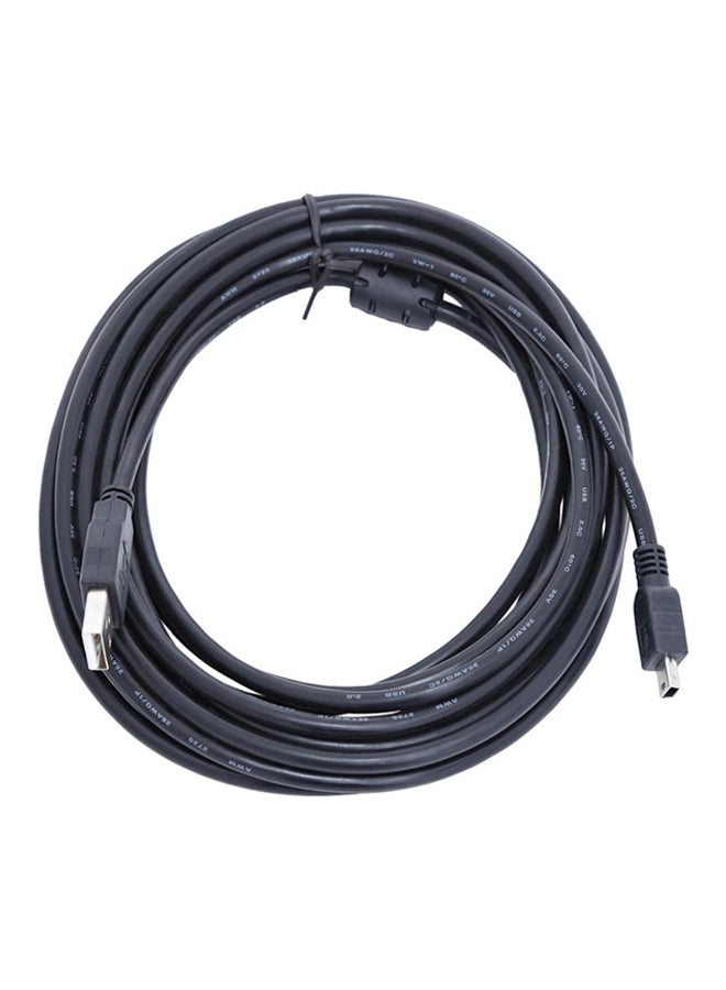 كابل USB إلى كابل USB 2.0 بطول 5 أمتار أسود - Image 1
