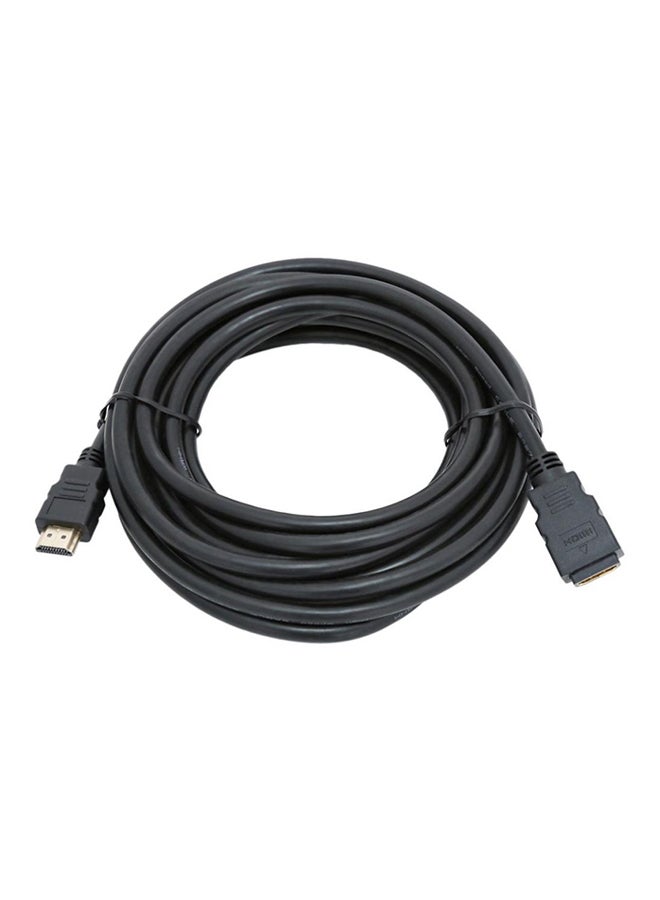 ثري ام - كابل HDMI ذكر إلى أنثى 3 م أسود - Image 1