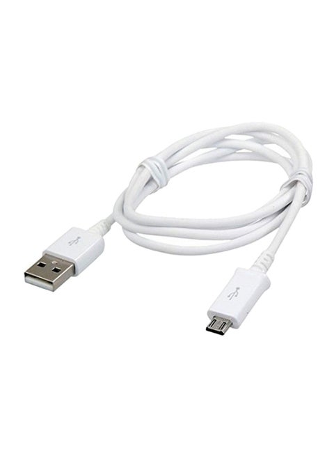 Micro USB Data Charger Cable For Samsung Mobile Phones - White
