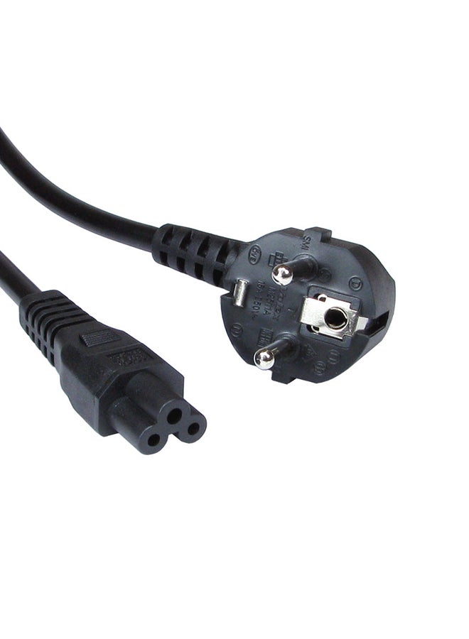 Power Cord - C5 Cloverleaf To 3 Pin Euro Mains Power Cable