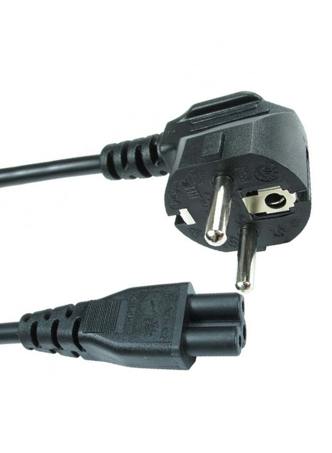 Power Cord - C5 Cloverleaf To 3 Pin Euro Mains Power Cable