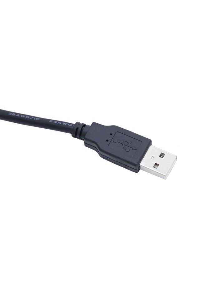 كابل USB إلى كابل USB 2.0 بطول 5 أمتار أسود - Image 3