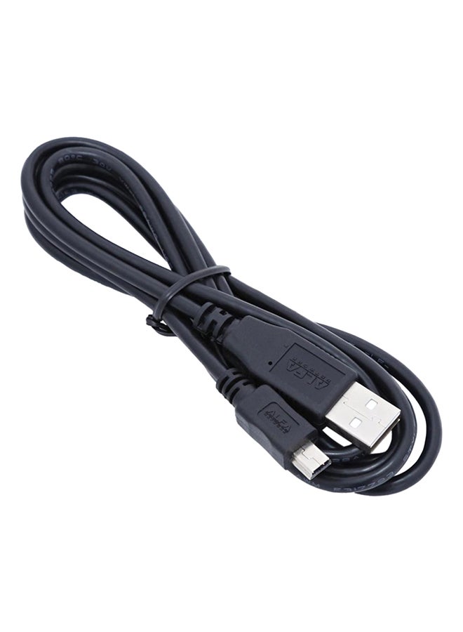 Generic - 1.5 Meter USB to Mini USB 2.0 Cable black - Image 1