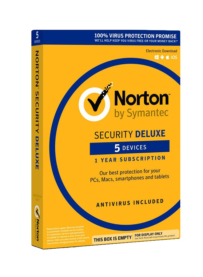 Symantec Norton Security Deluxe - 5 Devices, 1 Year multicolour 