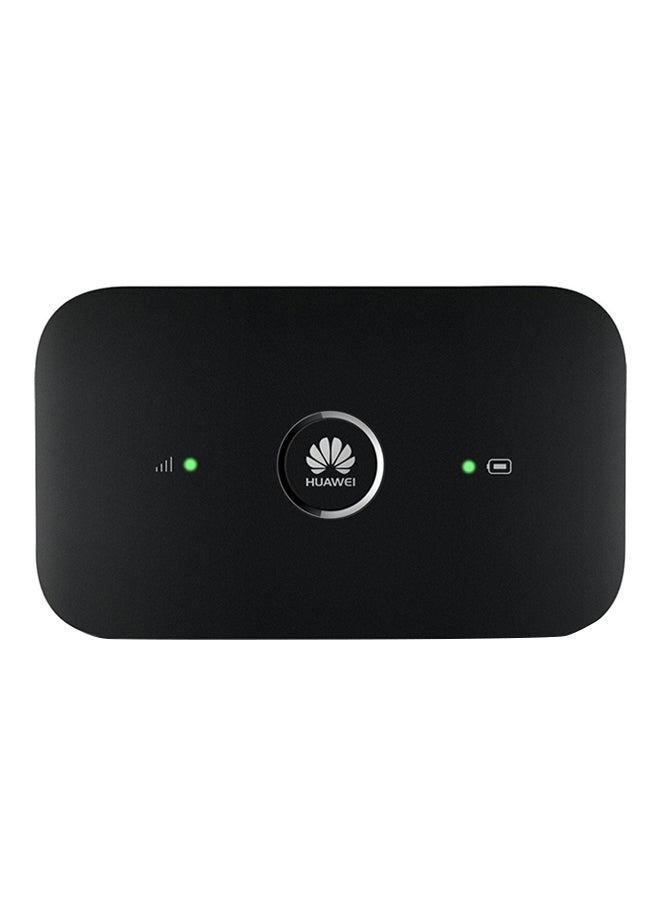 هواوي - راوتر هواوي محمول يعمل بتقنية واي فاي ويدعم شبكة الجيل الرابع طراز E5573 1500.0 mAh أسود - Image 1