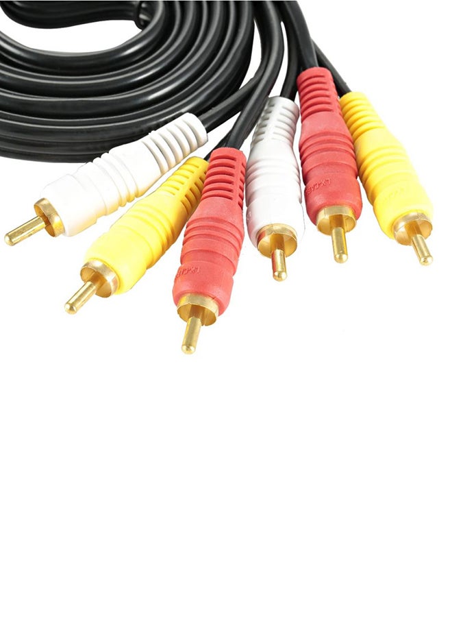 Lecxo A/V Cable 1.8 Meter 3RCA Cable black - Image 2