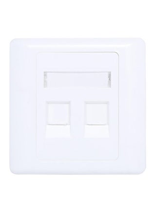 Rj 45 Faceplate 2 Port Connector White - v1550834953/N21187716A_1