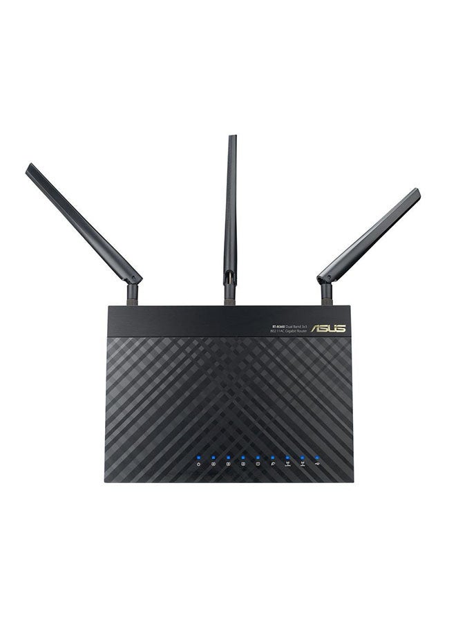 Asus RT-AC66U 802.11ac Dual-Band Wireless-AC1750 Gigabit Router 450 Mbps Black - Image 1