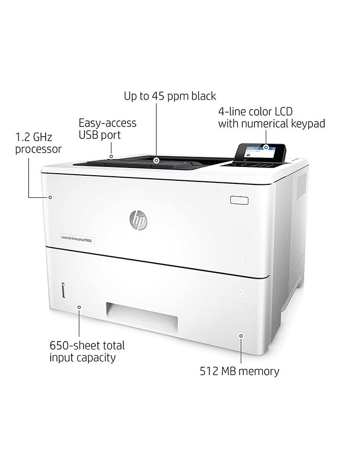 HP LaserJet Enterprise M506dn Printer - F2A69A multicolour