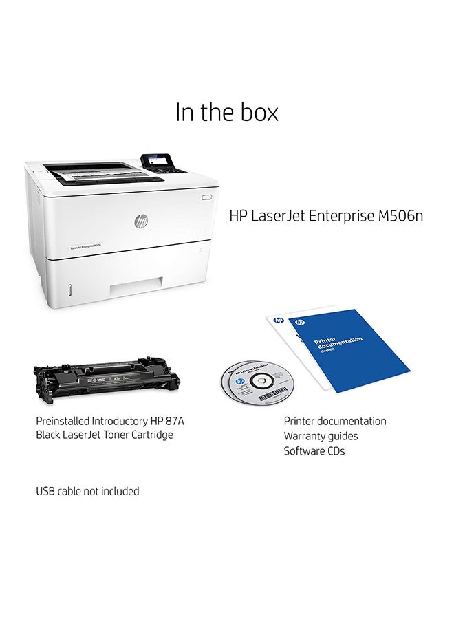 HP LaserJet Enterprise M506dn Printer - F2A69A multicolour