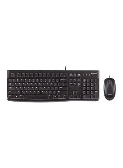 Logitech MK120 USB Keyboard And Mouse Set black US Layout Black  - Image 1