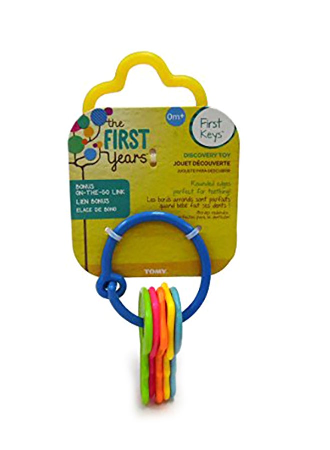 the FIRST years - Baby Teether Key, 0+ M - Multicolour - Image 1